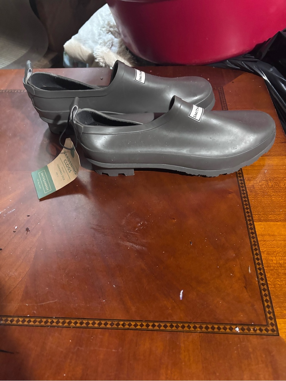 Smith & Hawken Men’s Waterproof Brown Rain Clog